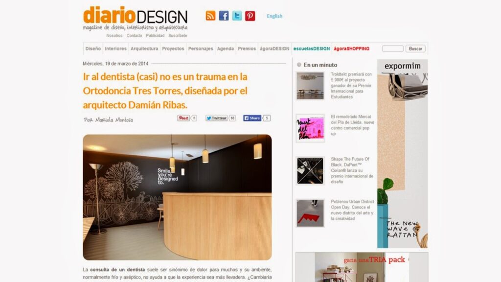 Foto 1 del artículo del Doctor Fernando de la Iglesia sobre Ortodoncia Tres Torres en el Blog de diseño de DiarioDesign